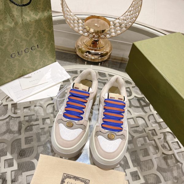 Gucci’s latest chubby thick-soled dirty shoes couple casual shoes 6cm height increasing shoes E