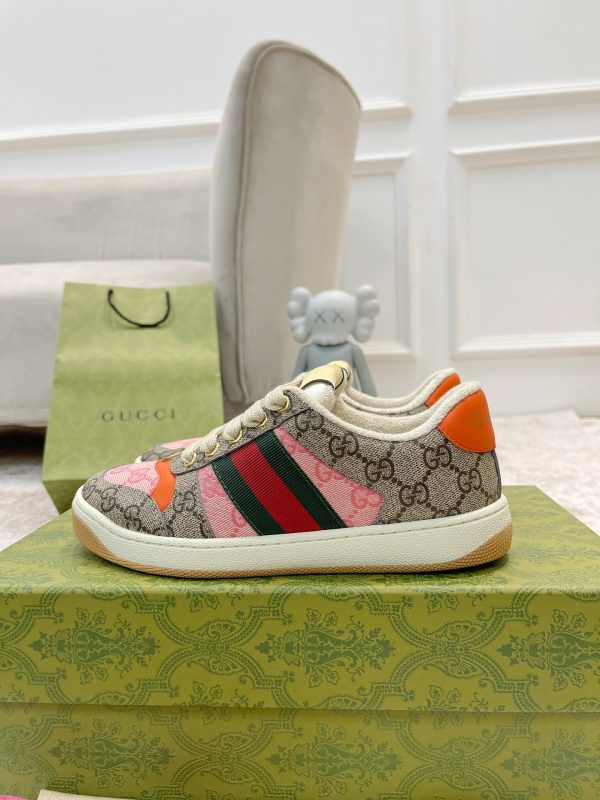 Newly upgraded Gucci dirty shoes for couples GG series distressed and casual c