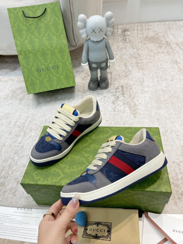 Newly upgraded Gucci dirty shoes for couples GG series distressed and casual E - Image 6