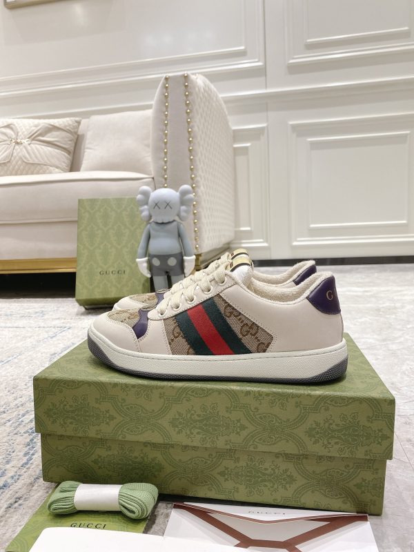Newly upgraded Gucci dirty shoes for couples GG series distressed and casual z - Image 9