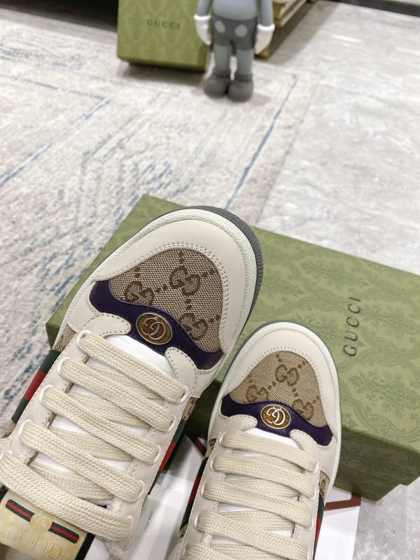 Newly upgraded Gucci dirty shoes for couples GG series distressed and casual z - Image 5