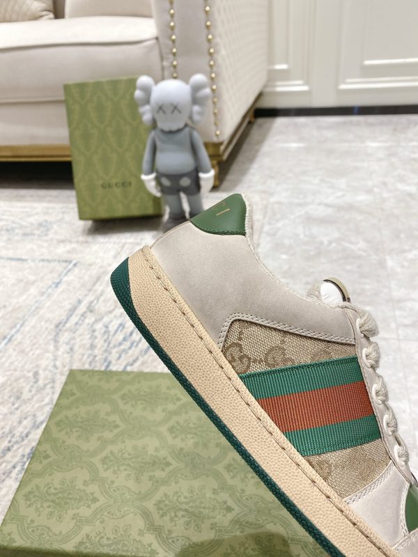 Newly upgraded Gucci dirty shoes for couples GG series distressed and casual Gucci A - Image 8