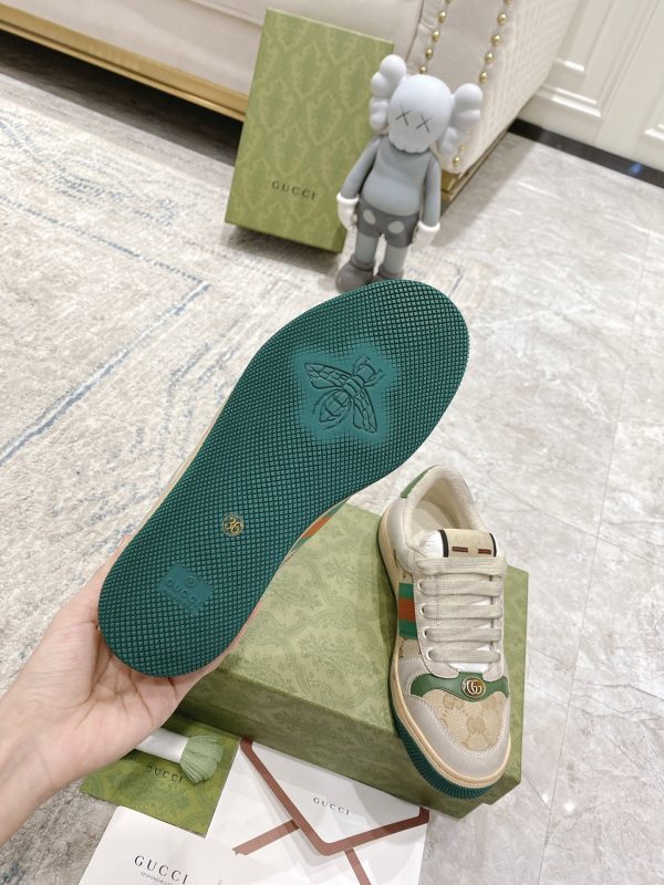 Newly upgraded Gucci dirty shoes for couples GG series distressed and casual Gucci A - Image 9