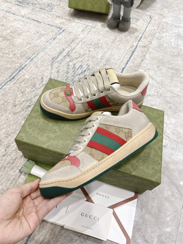 Newly upgraded Gucci dirty shoes for couples GG series distressed and casual Gucci B - Image 7