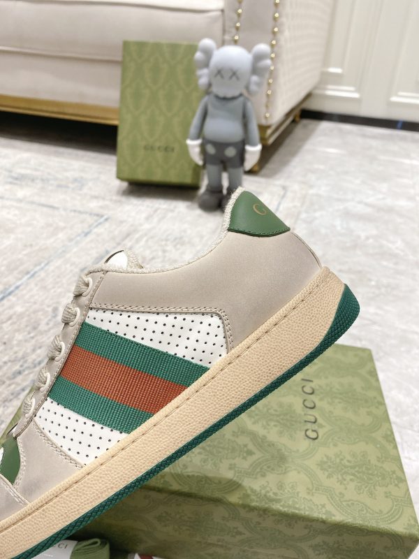 Newly upgraded Gucci dirty shoes for couples GG series distressed and casual Gucci f - Image 8