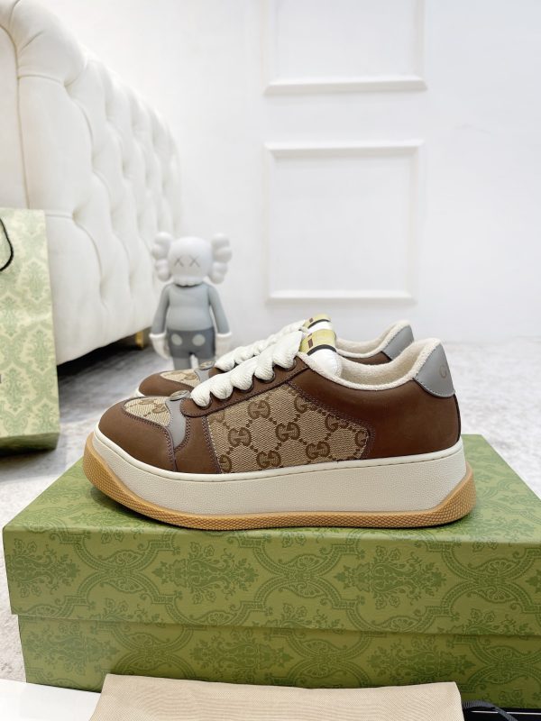 Gucci’s latest chubby thick-soled dirty shoes couple casual shoes 6cm height increasing shoes B