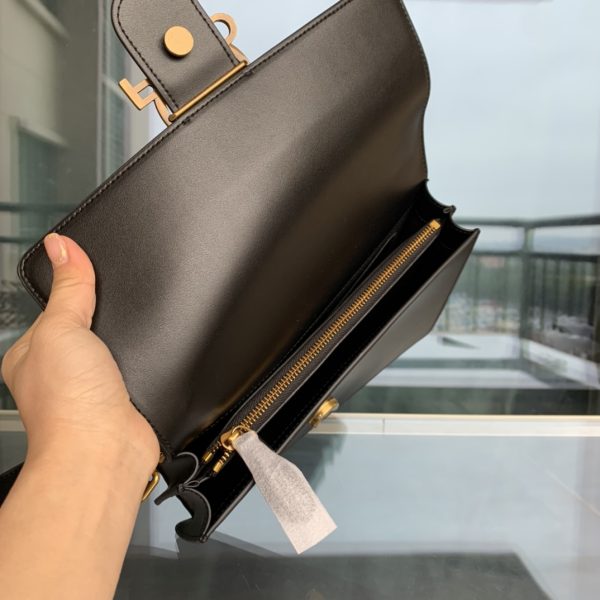 PINKO swallow bag 2021 spring and summer new product rivet badge wide shoulder strap one shoulder diagonal bag large black - Image 8