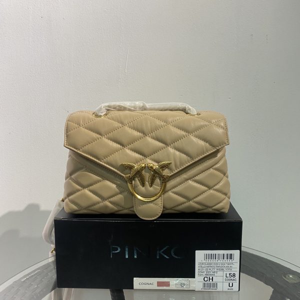 PINKO swallow bag authentic purchase 21 autumn and winter new sheepskin armpit chain pillow bag shoulder diagonal women’s bag 21/14/9 C