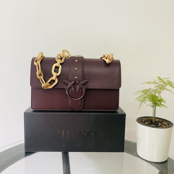 Pinko Swallow bag 2021 autumn and winter new classic leather chain shoulder handbag Bacchus bag