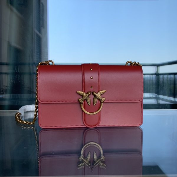 Pinko Swallow bag 2021 autumn and winter new classic leather chain shoulder handbag Bacchus bag E