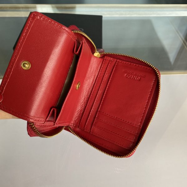 Pinko Women's Short Sheepskin Wallet FARFETCH Red - Image 8