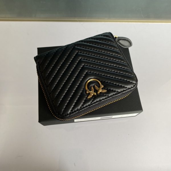 Pinko Women’s Short Sheepskin Wallet FARFETCH Black