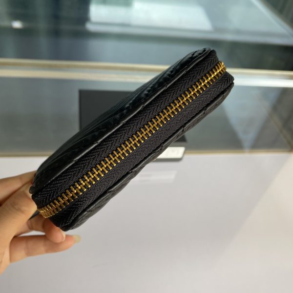Pinko Women’s Short Sheepskin Wallet FARFETCH Black - Image 6