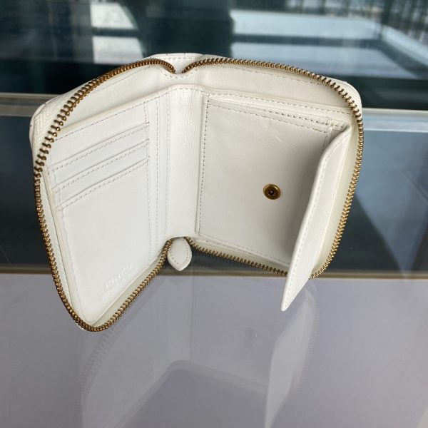 Pinko Women’s Short Sheepskin Wallet FARFETCH White - Image 7