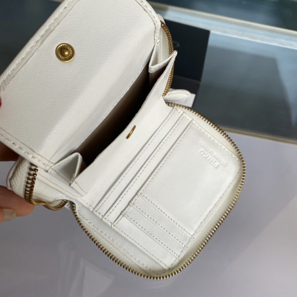 Pinko Women’s Short Sheepskin Wallet FARFETCH White - Image 8