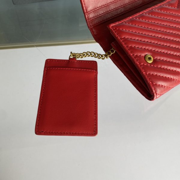 Pinko Women's Flip Sheepskin Wallet Farfetch Red - Image 5