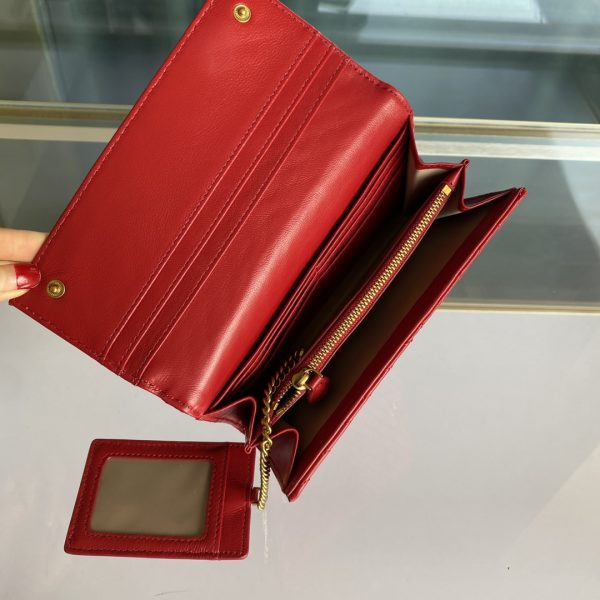 Pinko Women's Flip Sheepskin Wallet Farfetch Red - Image 8