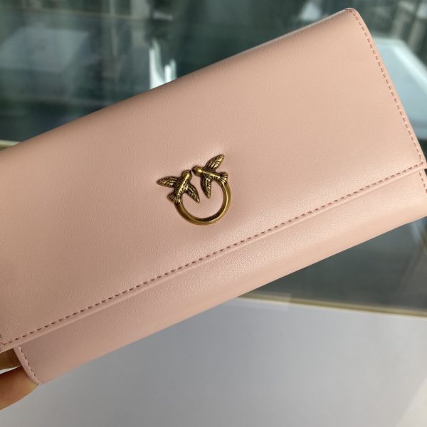 Pinko Women’s Flip Leather Wallet FARFETCH Pink - Image 3