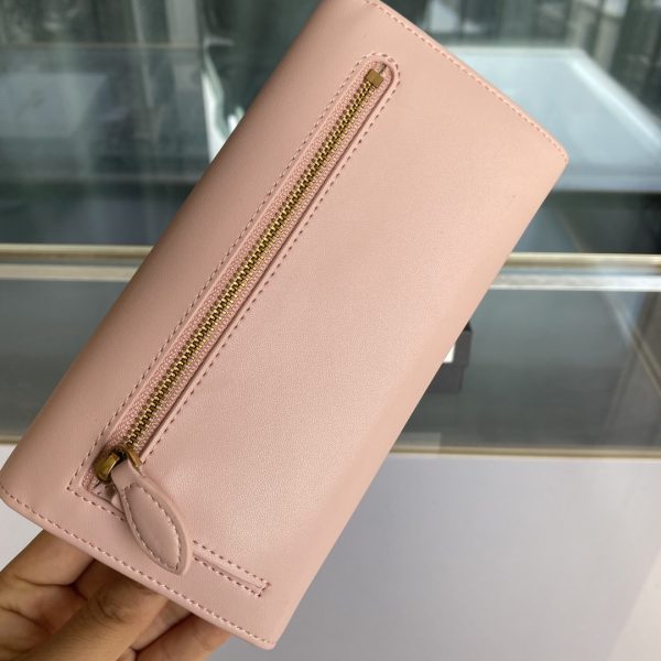 Pinko Women’s Flip Leather Wallet FARFETCH Pink - Image 4