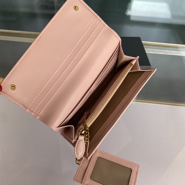 Pinko Women’s Flip Leather Wallet FARFETCH Pink - Image 6