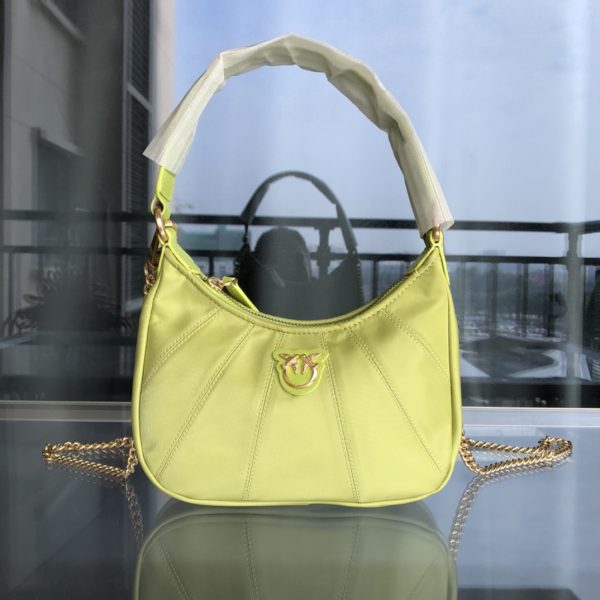 PINKO autumn and winter half-moon portable underarm crossbody bag 1P22FDY7K3 F