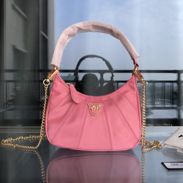 PINKO autumn and winter half-moon portable underarm crossbody bag 1P22FDY7K3 G