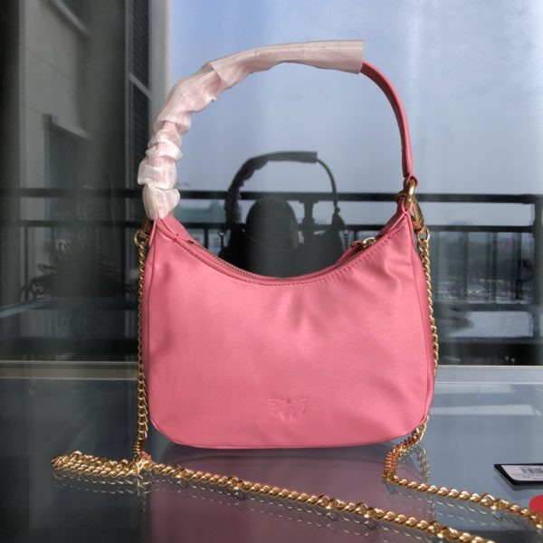 PINKO autumn and winter half-moon portable underarm crossbody bag 1P22FDY7K3 G - Image 3