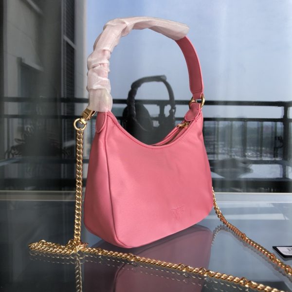 PINKO autumn and winter half-moon portable underarm crossbody bag 1P22FDY7K3 G - Image 4