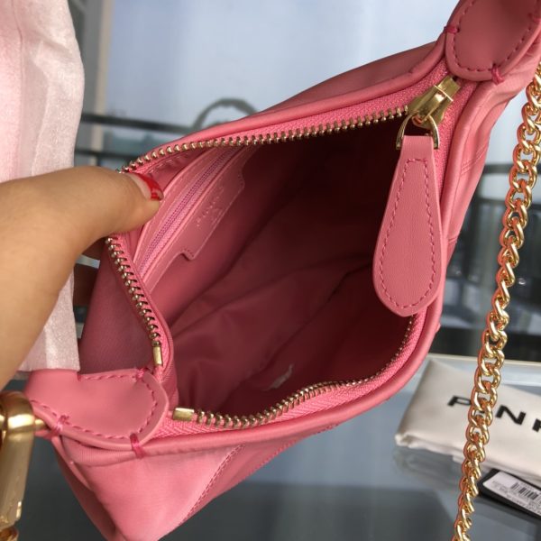 PINKO autumn and winter half-moon portable underarm crossbody bag 1P22FDY7K3 G - Image 9