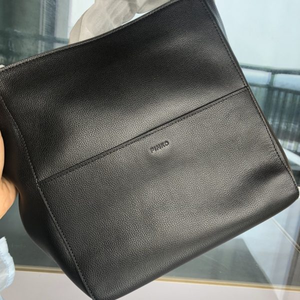 Pinko Quality Control Swallow Bag New Top Layer Cowhide Double Shoulder Strap Capacity Super Large B - Image 8