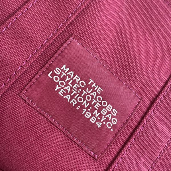 Marc Jacobs Canvas Shopping Bag New Style With Long Shoulder Strap Detachable Adjustable Fashion Simple Dust Bag Red - Image 7