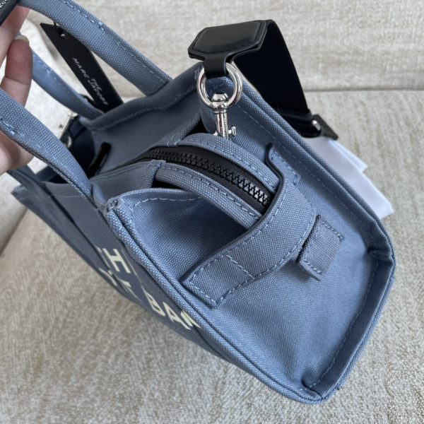Marc Jacobs Canvas Shopping Bag New Style With Long Shoulder Strap Detachable Adjustable Fashion Simple Dust Bag Blue - Image 5