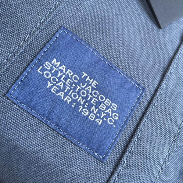 Marc Jacobs Canvas Shopping Bag New Style With Long Shoulder Strap Detachable Adjustable Fashion Simple Dust Bag Blue - Image 6
