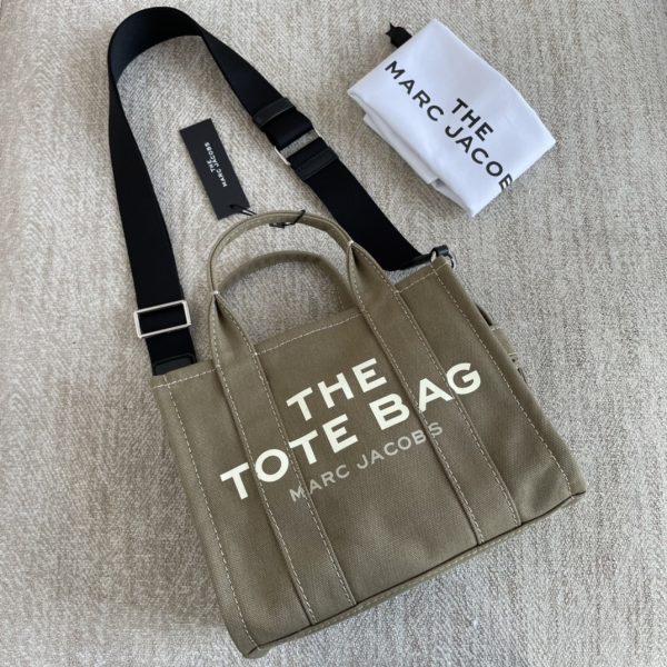 Marc Jacobs Canvas Shopping Bag New Style With Long Shoulder Strap Detachable Adjustable Fashion Simple Dust Bag A - Image 3