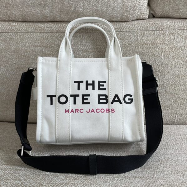 Marc Jacobs Canvas Shopping Bag New Style With Long Shoulder Strap Detachable Adjustable Fashion Simple Dust Bag C - Image 3