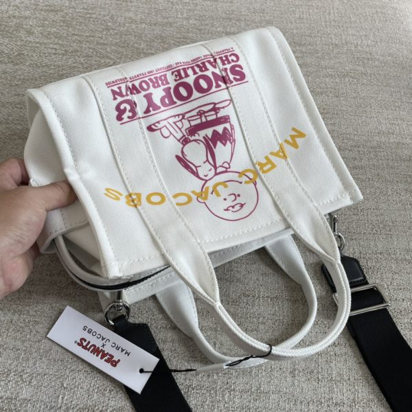 Marc Jacobs Canvas Shopping Bag New Style With Long Shoulder Strap Detachable Adjustable Fashion Simple Dust Bag C - Image 8
