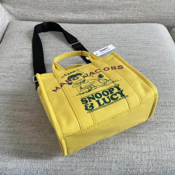 Marc Jacobs Canvas Shopping Bag New Style With Long Shoulder Strap Detachable Adjustable Fashion Simple Dust Bag D - Image 3