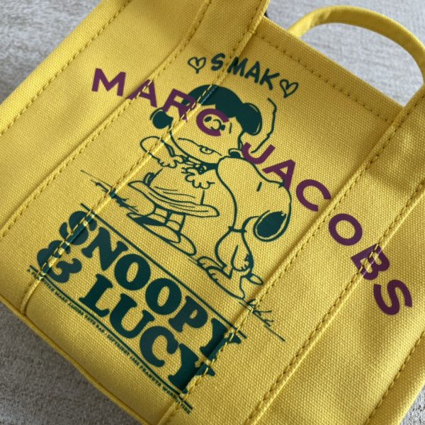 Marc Jacobs Canvas Shopping Bag New Style With Long Shoulder Strap Detachable Adjustable Fashion Simple Dust Bag D - Image 4