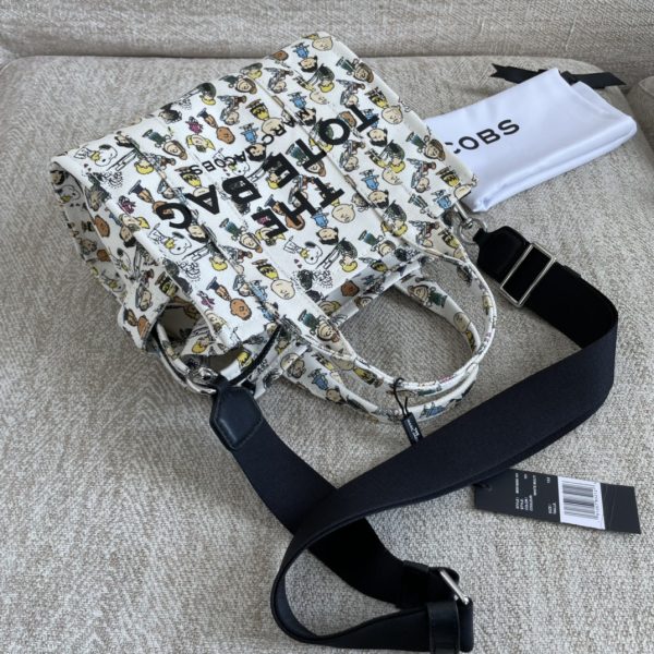 Marc Jacobs Canvas Shopping Bag New Style With Long Shoulder Strap Detachable Adjustable Fashion Simple Dust Bag E - Image 6