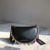 Marc Jacobs Devon Charm Purse Letter Chain Armpit Bag Shoulder! The Shoulder Strap Can Be Detached To Make A Necklace Black
