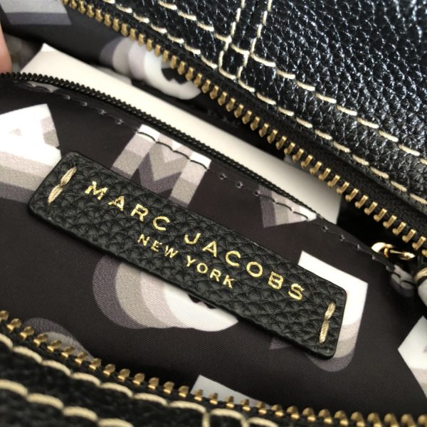 Marc Jacobs Tote Cross-Body Bag Pebbled Top Cowhide Leather Ultra-Soft And Delicate Dust Bag Black - Image 8