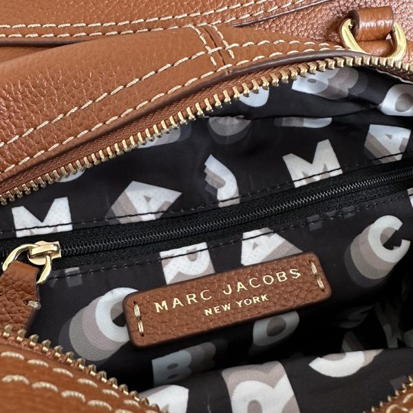Marc Jacobs Tote Cross-Body Bag Pebbled Top Cowhide Leather Ultra-Soft And Delicate Dust Bag Brown - Image 8
