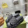 2024 Gucci High Edition latest limited edition platform slippers