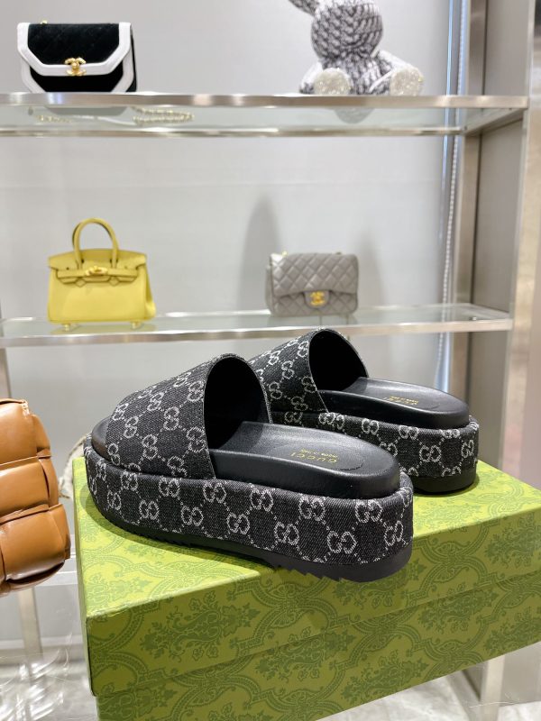 2024 Gucci High Edition latest limited edition platform slippers - Image 9
