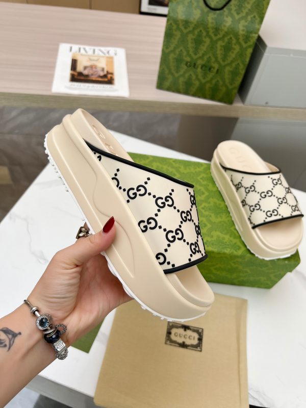 Gucci ice cream platform slippers A - Image 5