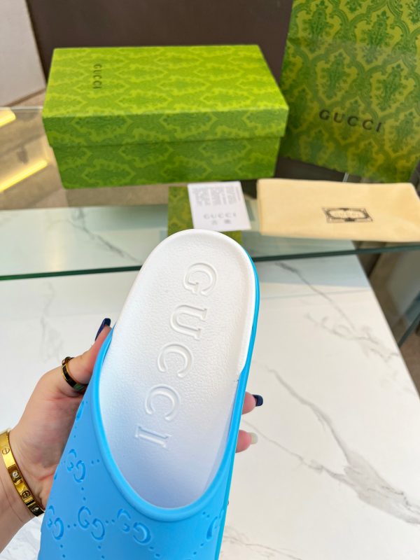 Gucci ice cream platform slippers blue - Image 5