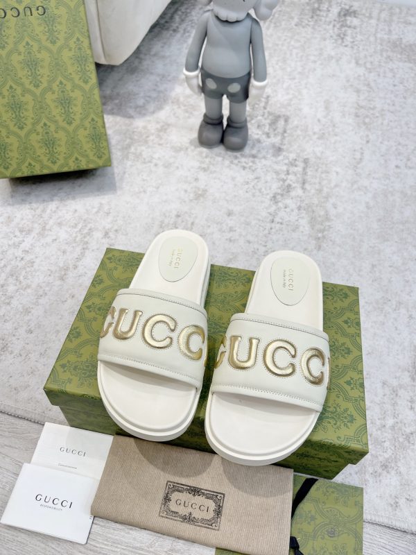 Gucci Gucci spring summer slippers sandals white