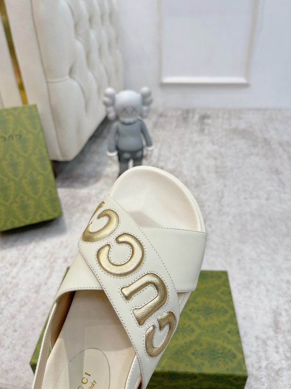Gucci spring summer slippers sandals white A - Image 7