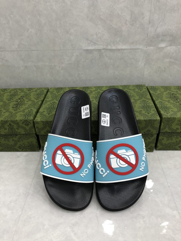 Gucci men's and women's homobian Gudgem slippers sandals
