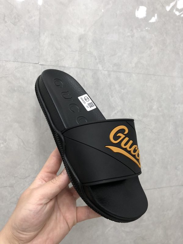 Gucci men's and women's homobian Gudgem slippers sandals black - Image 6